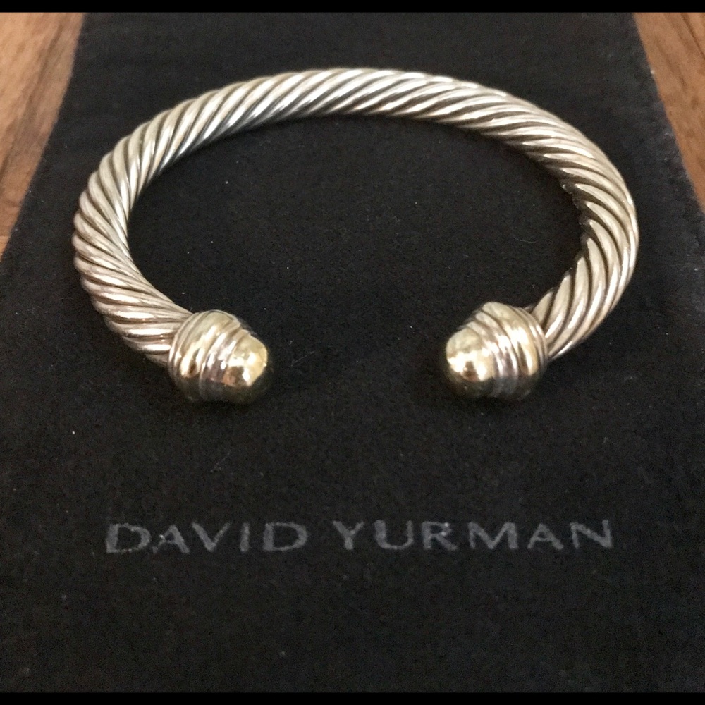 💯% authentic David Yurman 7mm Cable Bracelet